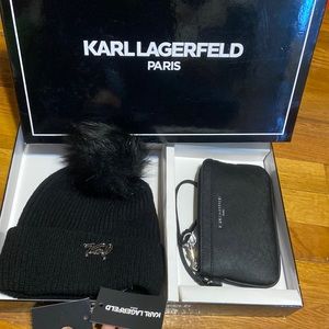 Karl lagerfeld box set hat wallet
